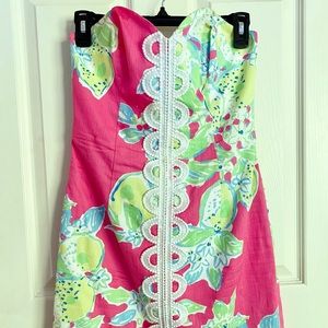 Lilly Pulitzer Angela Dress in Hotty Pink Lemonade